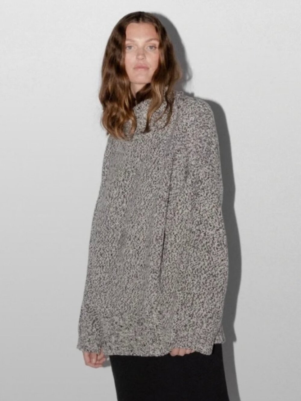 James Street Co Finn Marled Merino Wool Turtleneck Sweater